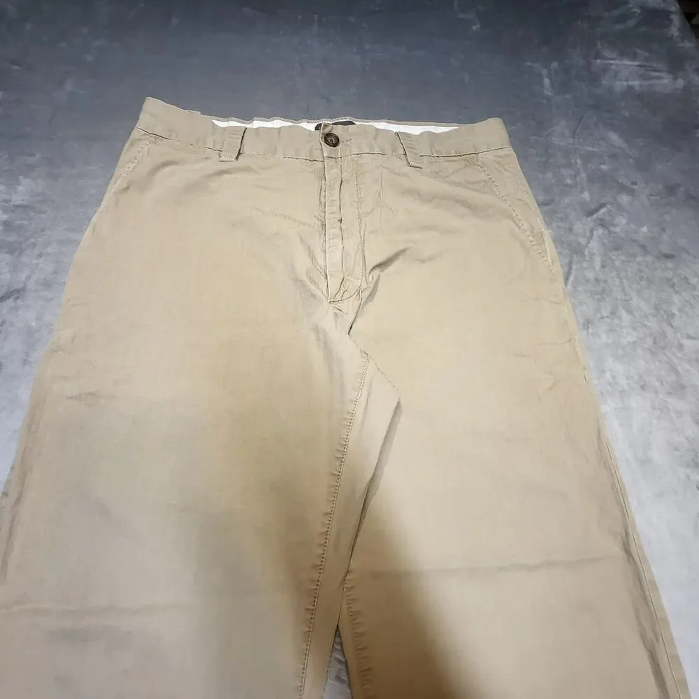 Banana Republic Pants Mens 34x30 Beige Khakis Relaxed Fit Cotton Pockets